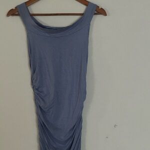 Elegant Blue Sleeveless Dress